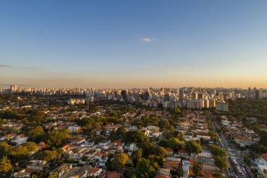 Sao Paulo şehir, Brezilya havadan görünümü
