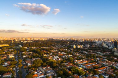 Sao Paulo şehir, Brezilya havadan görünümü