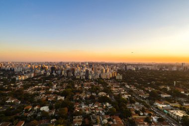 Sao Paulo şehir, Brezilya havadan görünümü