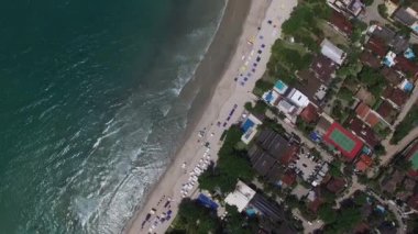 Juquehy Beach, Sao Paulo, Brezilya Üstten Görünüm