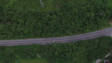 Üstten Görünüm Road, Mogi-Bertioga, Sao Paulo, Brezilya