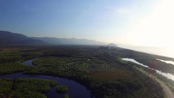 Vista aérea de la selva amazónica, Brasil — Vídeos de Stock