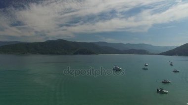 Paradise Island Sao Sebastiao, Brezilya için havadan görünümü