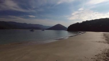 Paradise Island Sao Sebastiao, Brezilya için havadan görünümü