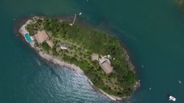 Ilhabela, Brezilya için adanın Üstten Görünüm