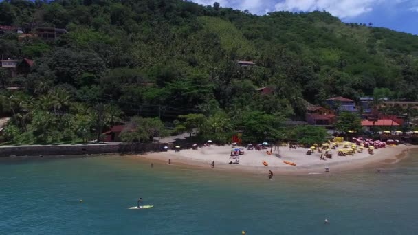 Luchtfoto van Ilhabela, Sao Paulo, Brazilië — Stockvideo