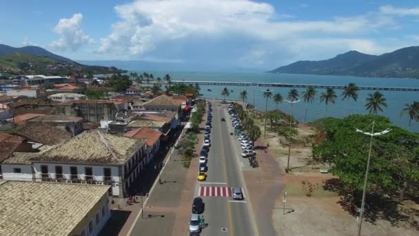 Vue Aérienne De Sao Sebastiao, Sao Paulo, Brésil — Video