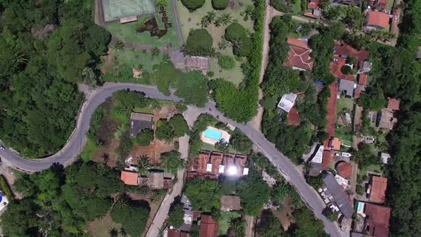 Top View of Street em Ilhabela, São Paulo, Brasil — Vídeo de Stock