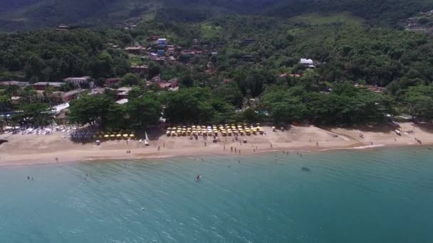Vue Aérienne De Praia do Curral (Plage Courante) à Ilhabela, Sao Paulo, Brésil 