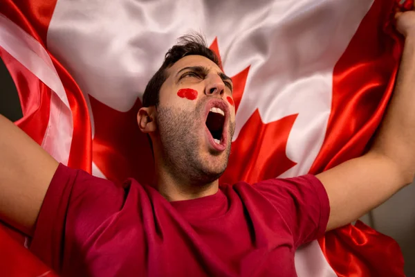 Канадец Гай ждет сборную Канады — стоковое фото