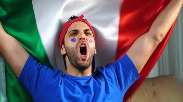 Wloch, świętuje z flaga Włochy — Zdjęcie stockowe