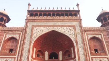Agra, Hindistan - Kasım 2016 yaklaşık: Taj Mahal Agra, Uttar Pradesh, Hindistan