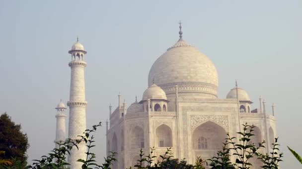 Taj Mahal w Agra, Uttar Pradesh, Indie — Wideo stockowe