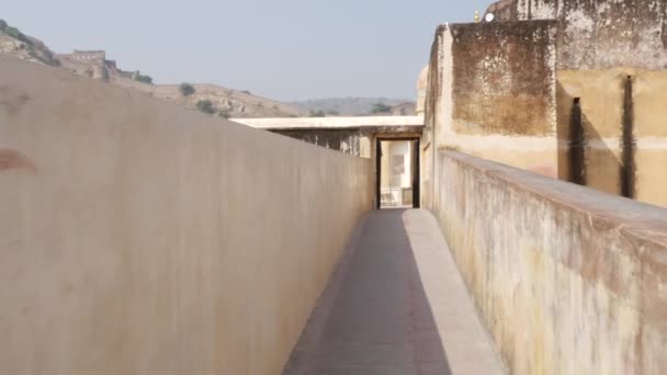 Bernstein-Festung, Jaipur, Indien — Stockvideo