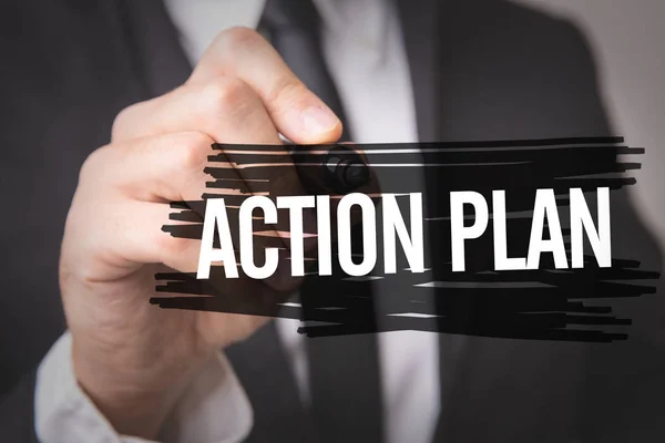Action Plan on a concept image — Stock Photo, Image