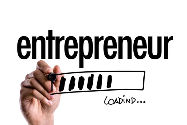 Barre de progression Chargement du texte : Entrepreneur — Photo