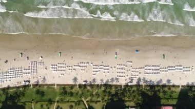 Bir Beach dron tarafından Üstten Görünüm