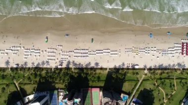 Bir Beach dron tarafından Üstten Görünüm