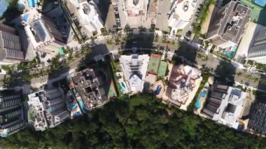 Riviera Sao Lourenco Beach Sao Paulo, Brezilya için havadan görünümü