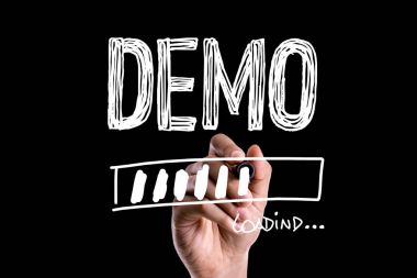 İlerleme çubuğu yükleme metin ile: Demo