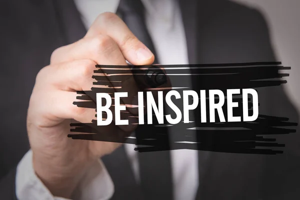 Concept beeld met de tekst: laat u inspireren — Stockfoto