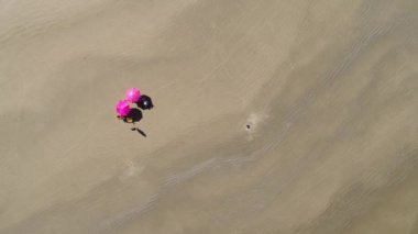 Bir Beach Üstten Görünüm