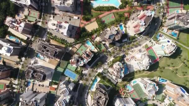 Top View of Luxury Residential District — Stock Video