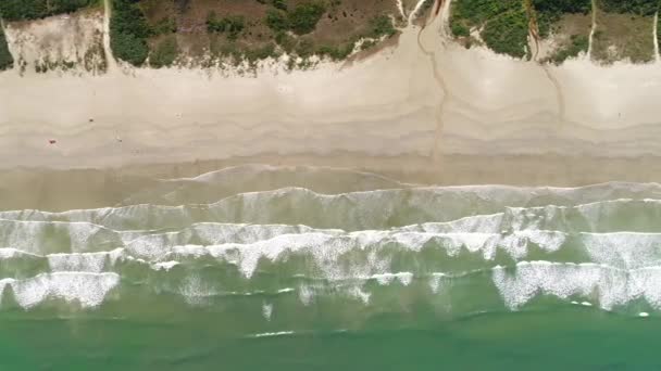Vista superior de una playa del paraíso — Vídeos de Stock