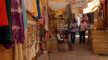 Jaisalmer, Hindistan - Kasım 2016 yaklaşık: Jaisalmer fort Rajasthan, Hindistan