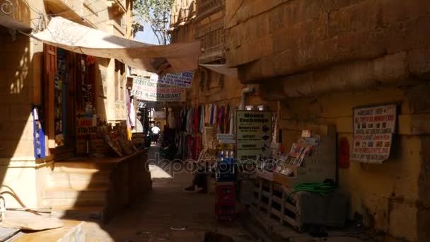 JAISALMER, ÍNDIA - CIRCA NOVEMBRO 2016: Forte Jaisalmer em Rajastão, Índia — Vídeo de Stock
