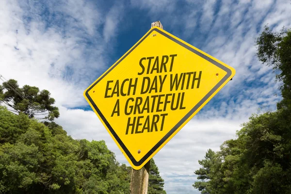 Commencez chaque journée avec un cœur reconnaissant — Photo