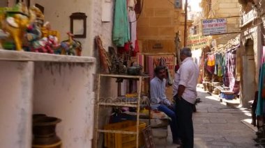 Jaisalmer, Hindistan - Kasım 2016 yaklaşık: Jaisalmer fort Rajasthan, Hindistan