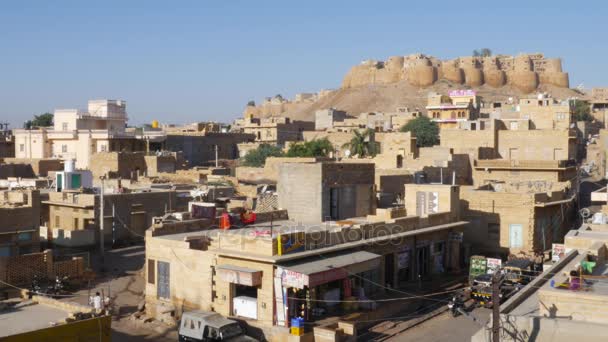 Jaisalmer, India - omstreeks November 2016: Jaisalmer in Rajasthan, India — Stockvideo