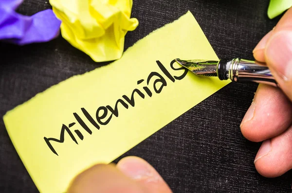 Millennials kavramı image — Stok fotoğraf