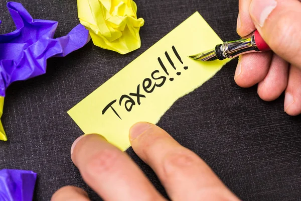 Taxes on a concept image — Stock Photo, Image