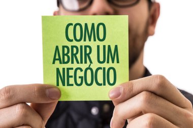 Nasıl bir başlangıç işinde (Portekizce açmak için)