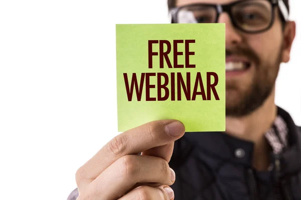 Gratis Webinar op een conceptueel beeld — Stockfoto