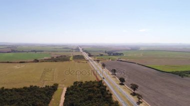 Brezilya kırsal alanda havadan görünümü