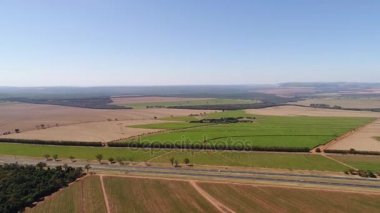 Brezilya kırsal alanda havadan görünümü