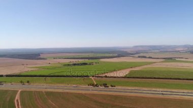 Brezilya kırsal alanda havadan görünümü