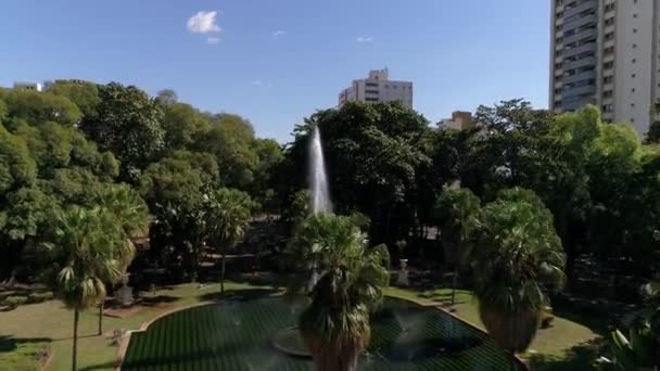 Luchtfoto uitzicht van Ribeirao Preto stad in Sao Paulo, Brazilië — Stockvideo