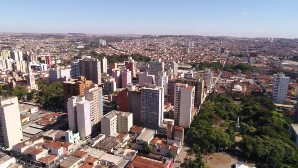 Légi nézetet Ribeirao Preto város a Sao Paulo, Brazília — Stock videók