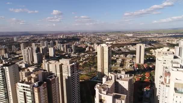 Légi nézetet Ribeirao Preto város a Sao Paulo, Brazília — Stock videók