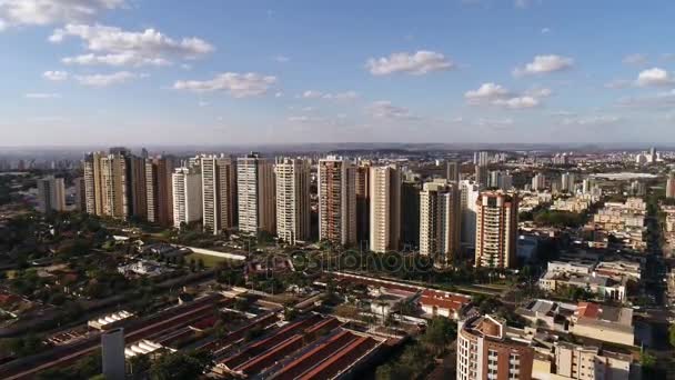 Havadan görünümü Ribeirao Preto şehir Sao Paulo, Brezilya — Stok video