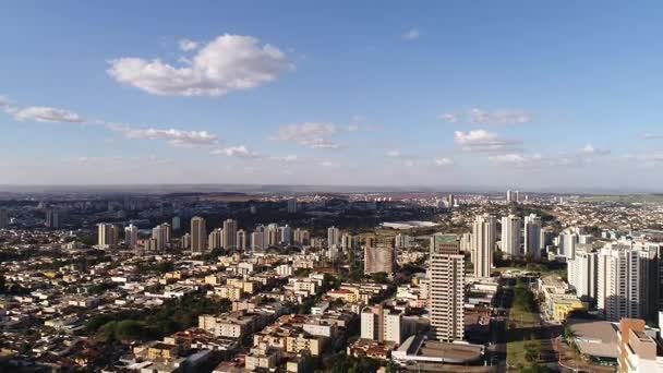 在圣保罗，巴西空中视图里贝朗普雷图市 — 图库视频影像