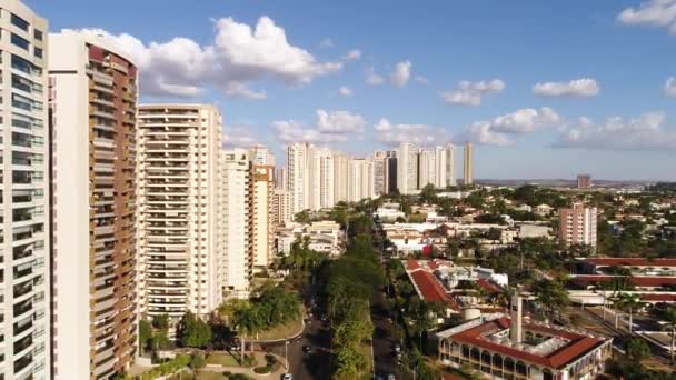 Havadan görünümü Ribeirao Preto şehir Sao Paulo, Brezilya — Stok video