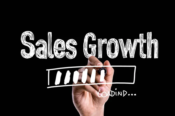 Crecimiento de ventas en una imagen conceptual —  Fotos de Stock