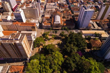 Aerial View of Ribeirao Preto city in Sao Paulo, Brazil clipart
