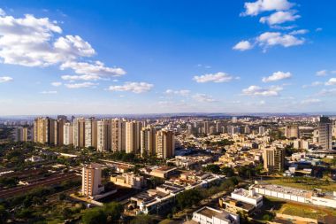 Havadan görünümü Ribeirao Preto şehir Sao Paulo, Brezilya