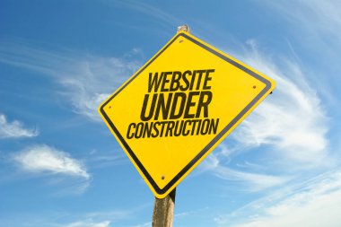 Web sitesi yapım aşamasında kavram resmi üzerine